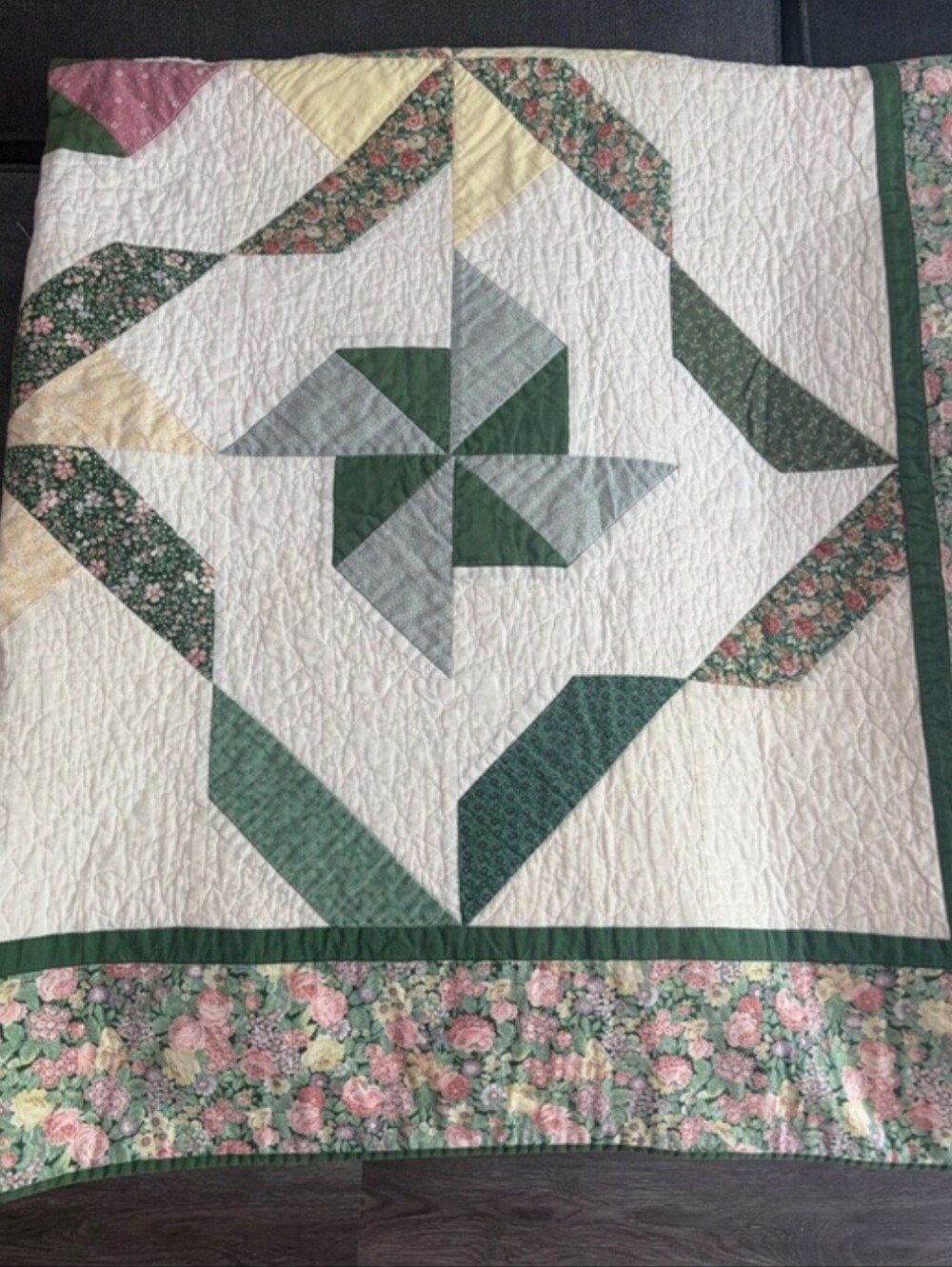 Vintage Handmade Patchwork Quilt